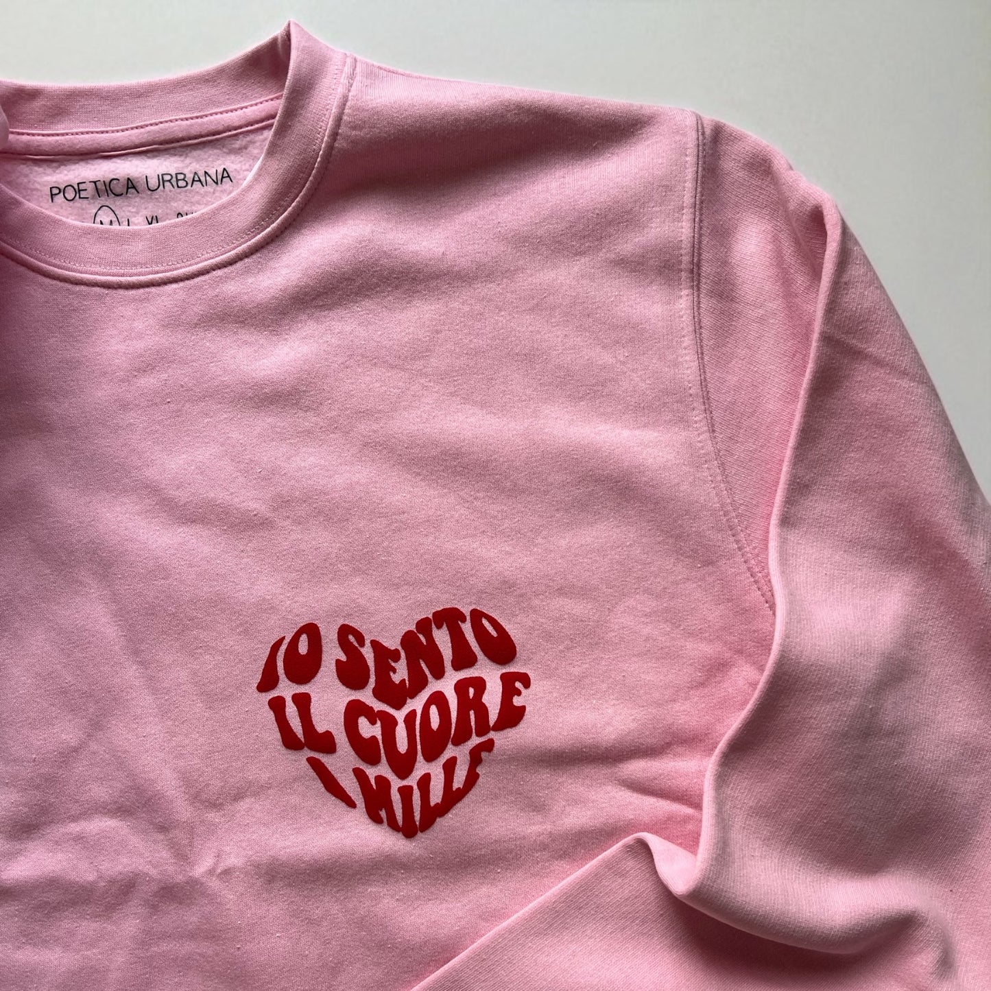 Felpa UNISEX girocollo - "Cuore a mille"