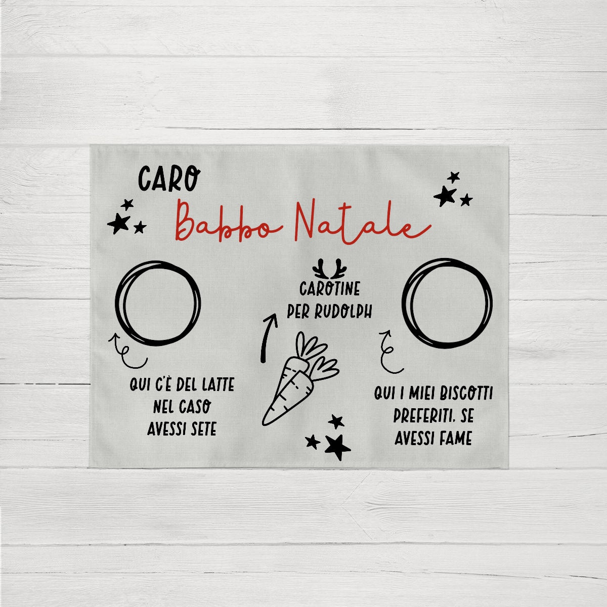 NATALE ~ Tovaglietta di Babbo Natale