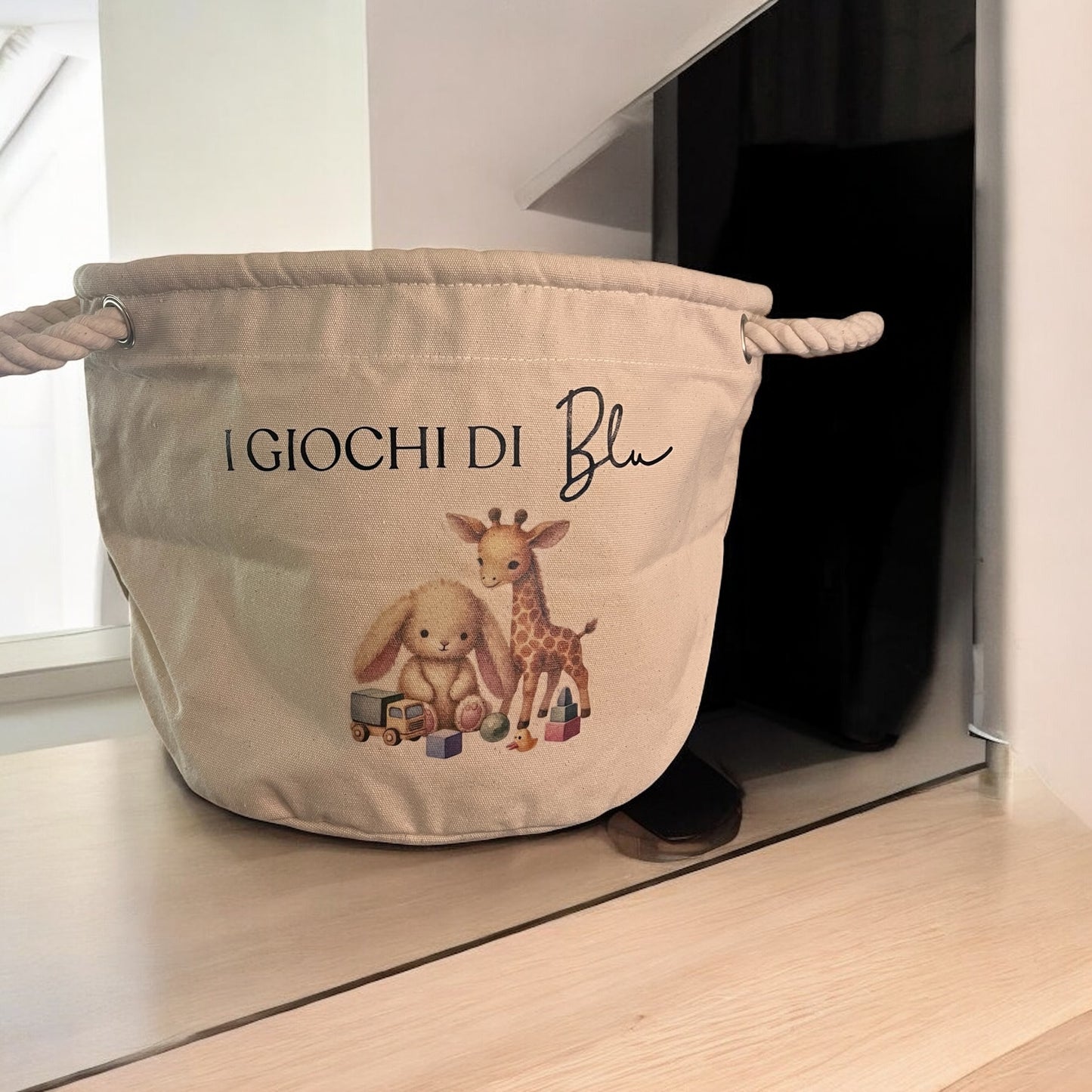 Cesta giochi personalizzata