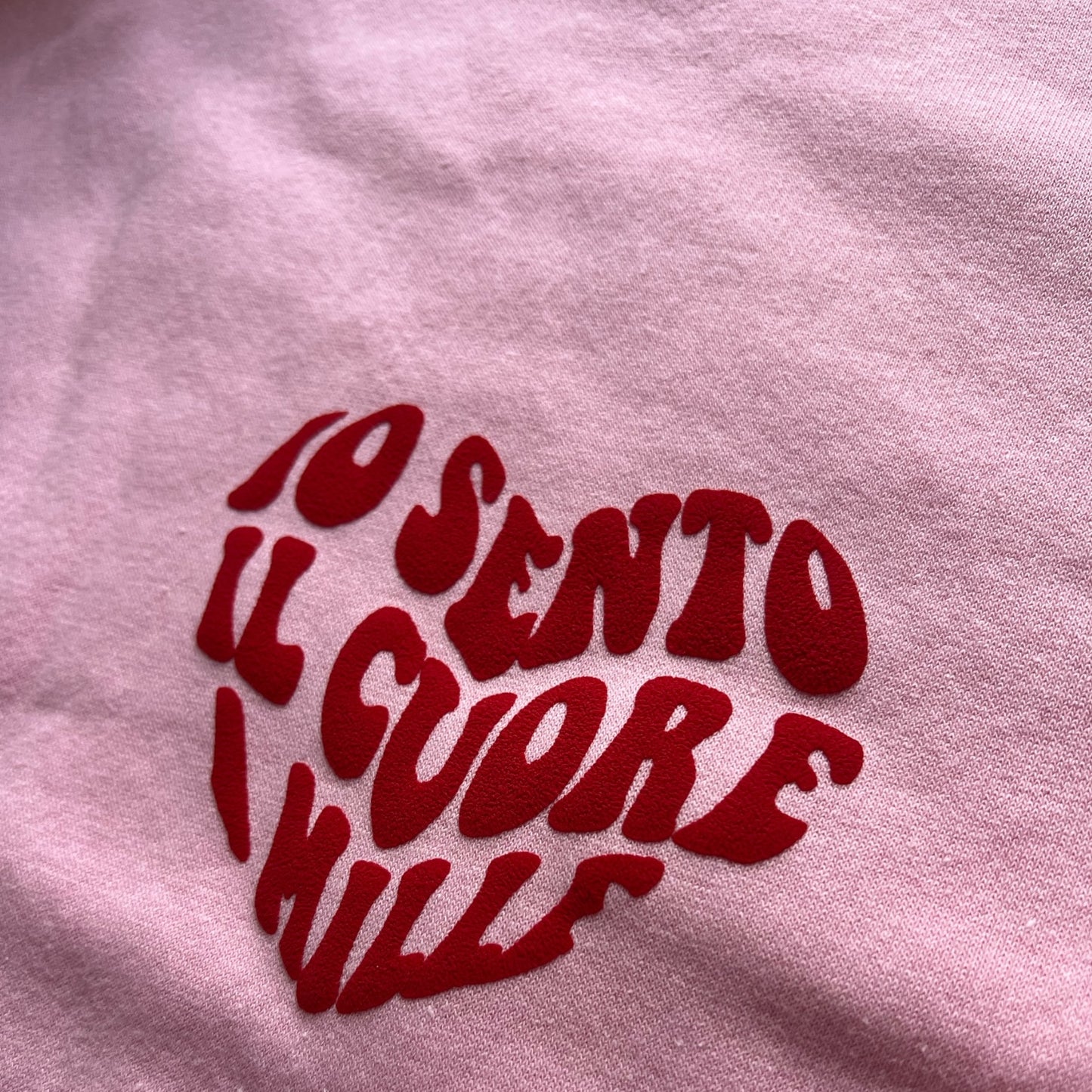 Felpa UNISEX girocollo - "Cuore a mille"
