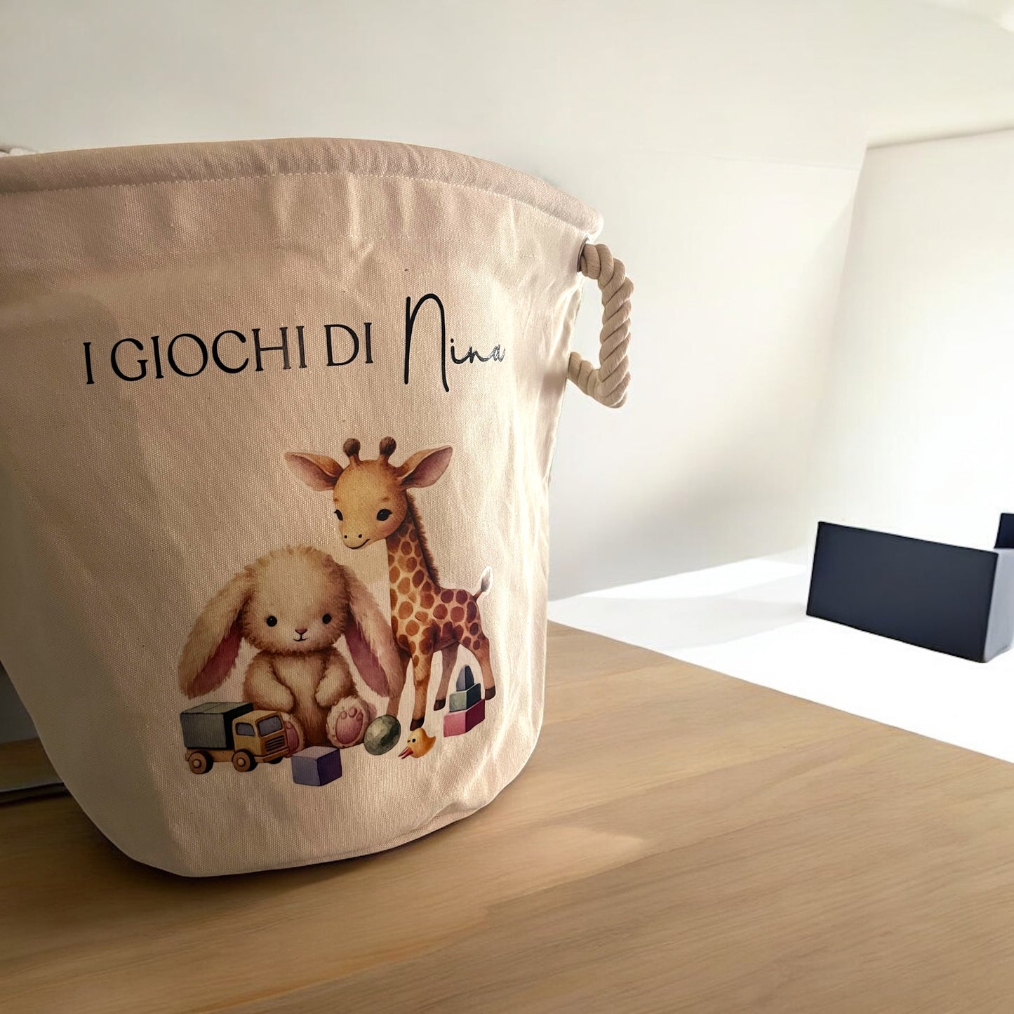 Cesta giochi personalizzata
