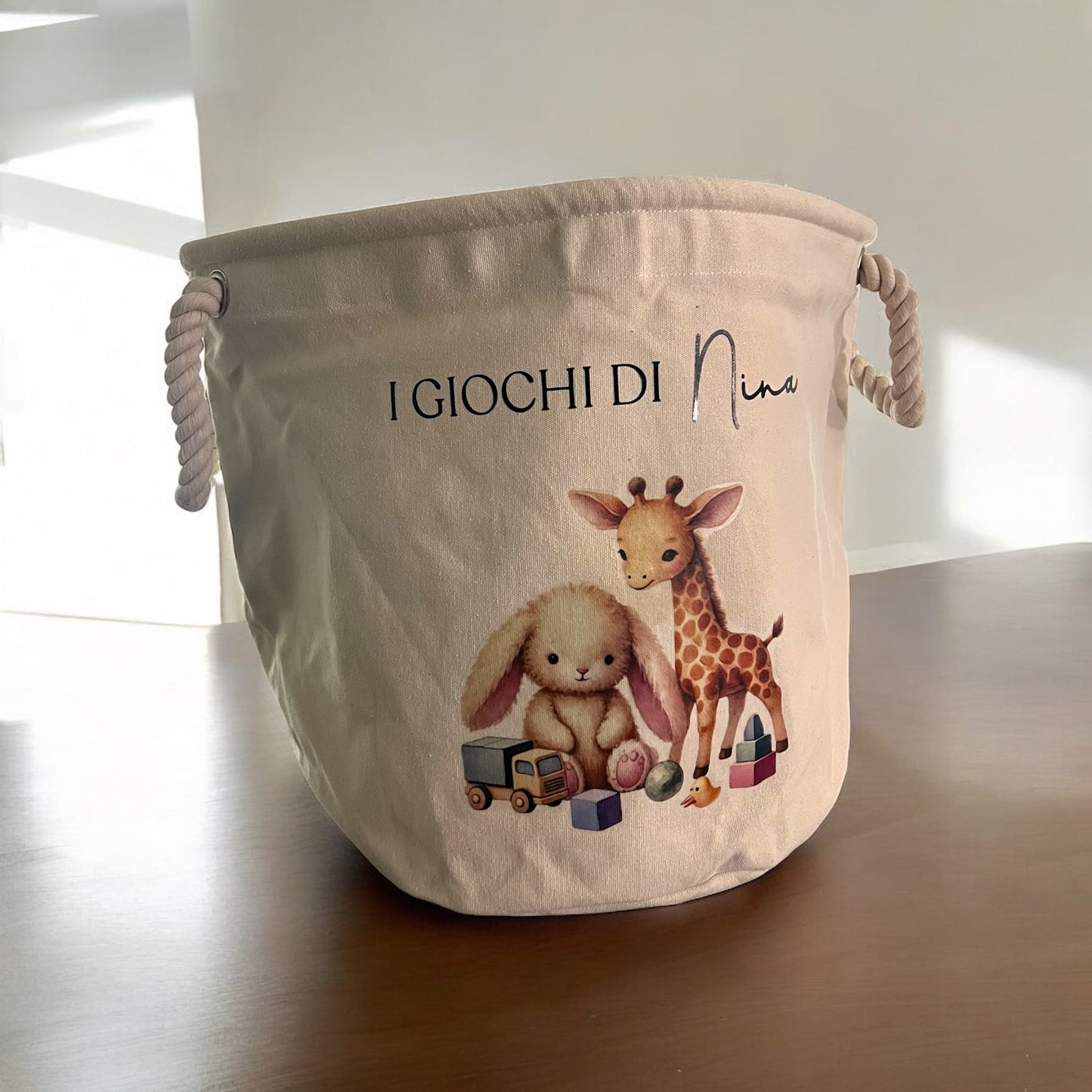 Cesta giochi personalizzata