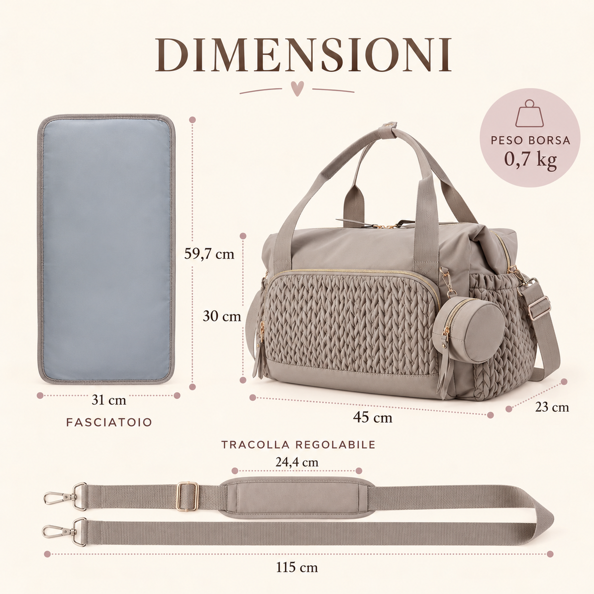 Borsa passeggino personalizzata